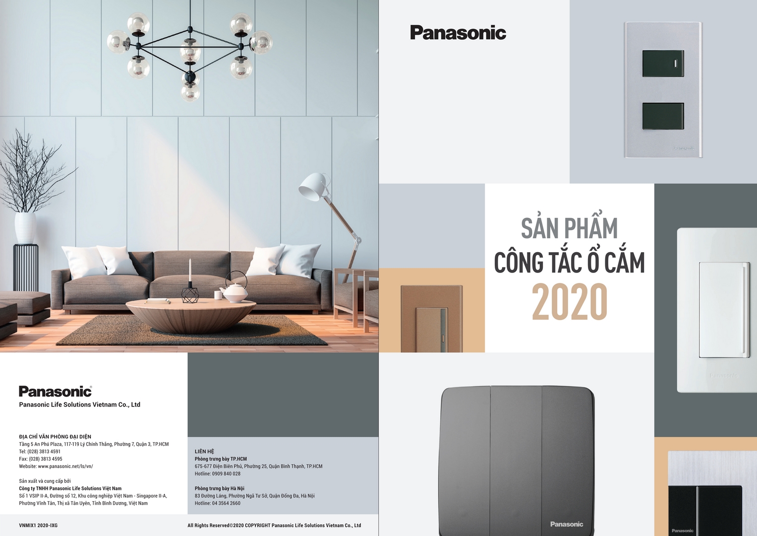 Catalogue tổng hợp công tắc ổ cắm Panasonic