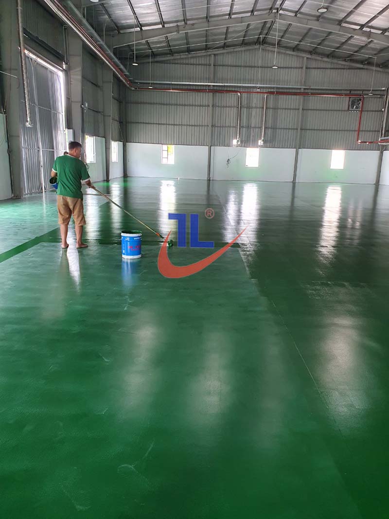 Hình ảnh thực tế thi công sàn tại KCN Thuận Thành 