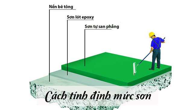 Tùy từng hệ thống sơn Epoxy mà sẽ có cách tính định mức khác nhau