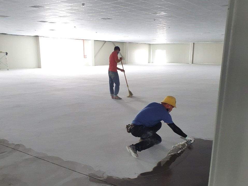 Khắc phục sàn sơn Epoxy bị phồng rộp đối với công trình mới thi công