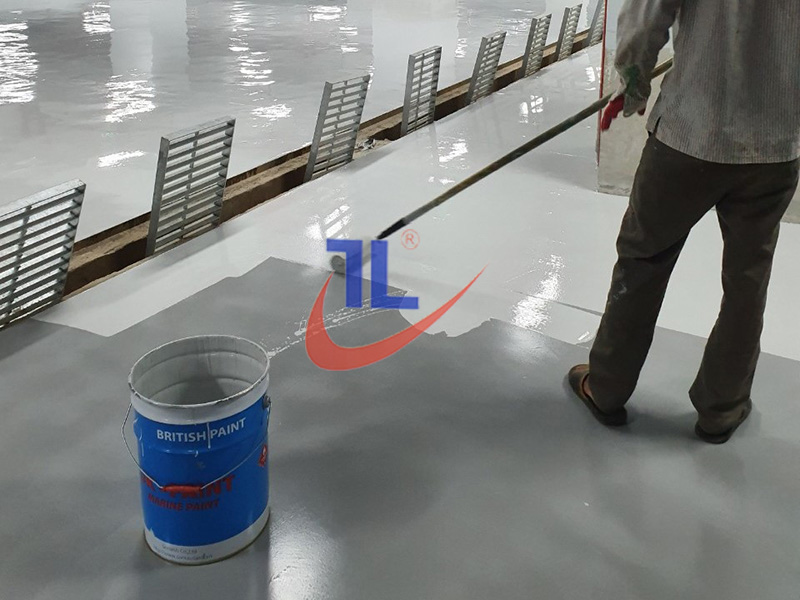Quá trình sơn sàn tầng hầm được công ty TNHH Sơn Anh thực hiện qua 5 bước chặt chẽ