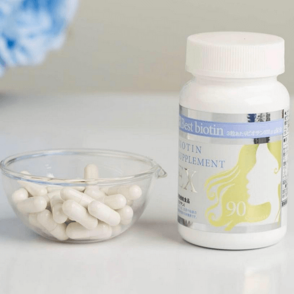 VIÊN UỐNG MỌC TÓC BIOTIN SUPPLEMENT EX 90 VIÊN - 4589622171184 Shop Đồ Nhật Nội Địa Hạ Long