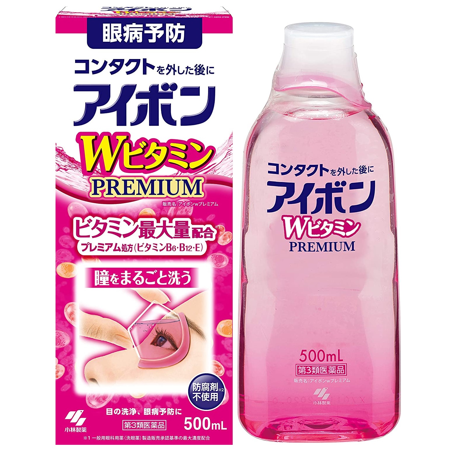 NƯỚC RỬA MẮT KOBAYASHI EYEBON W VITAMIN PREMIUM BỔ SUNG VITAMIN TỐI ĐA 500ML - 4987072053287 Shop Nhật nội địa Hạ Long