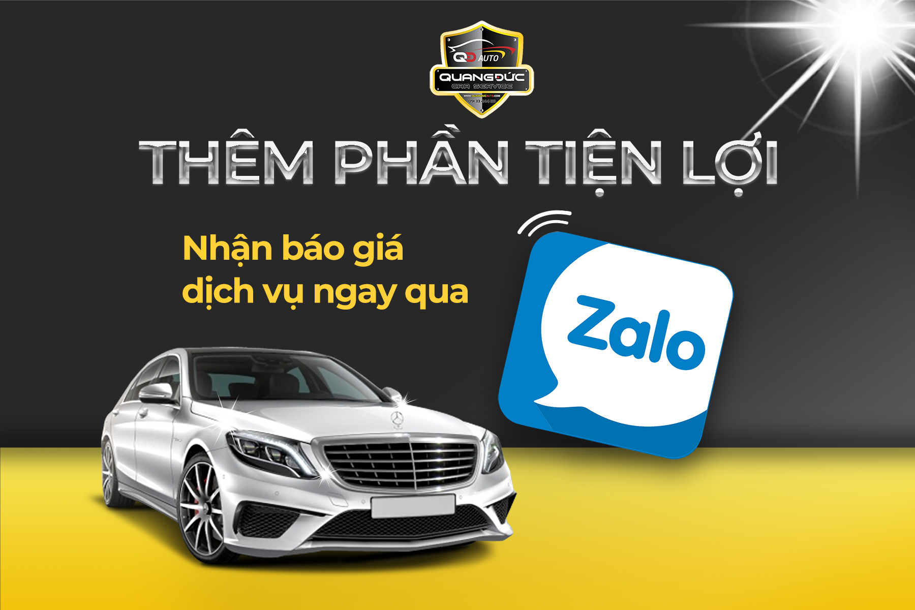 Thêm phần tiện lợi, nhận báo giá dịch vụ ngay qua Zalo