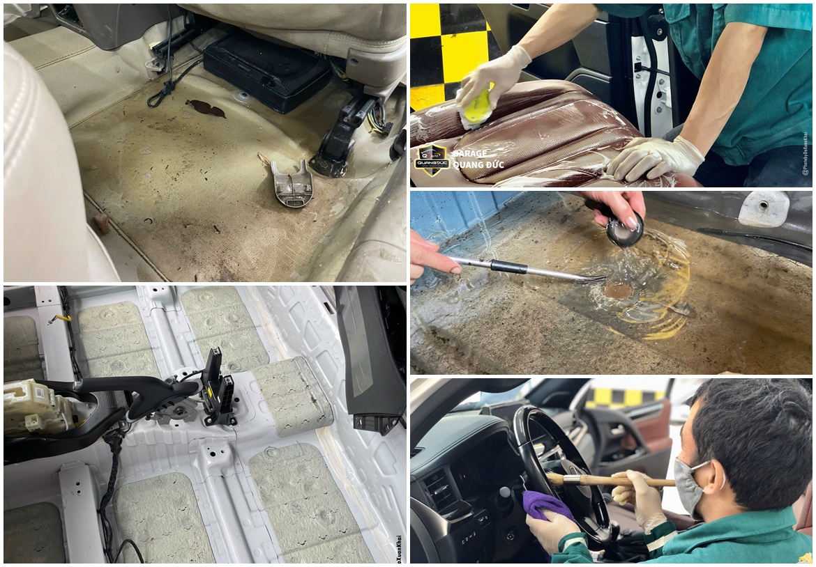 DỌN NỘI THẤT Ô TÔ NGẬP NƯỚC VỚI QUY TRÌNH XỬ LÝ CHUYÊN SÂU TRÁNH NHỮNG HẬU QUẢ KHÓ LƯỜNG