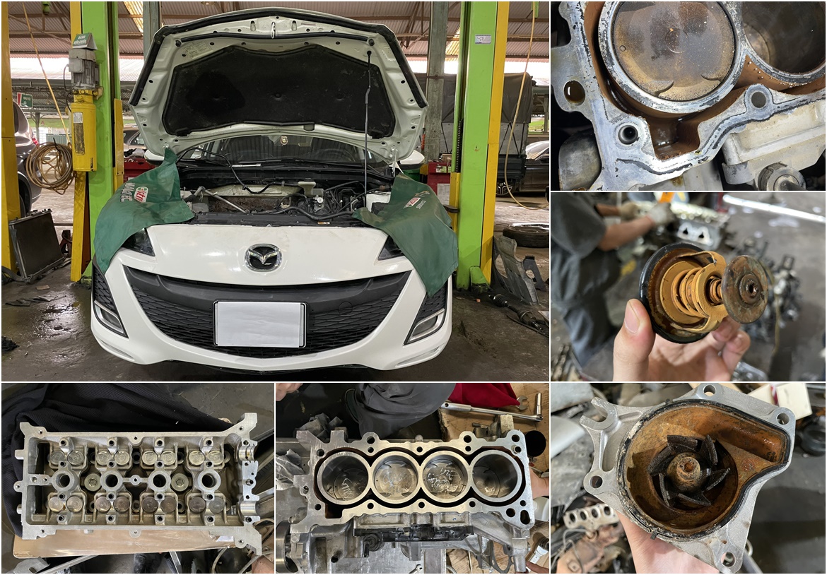 ĐẠI TU ĐỘNG CƠ MAZDA3 BỊ NƯỚC VÀO DẦU BAO NHIÊU TIỀN?