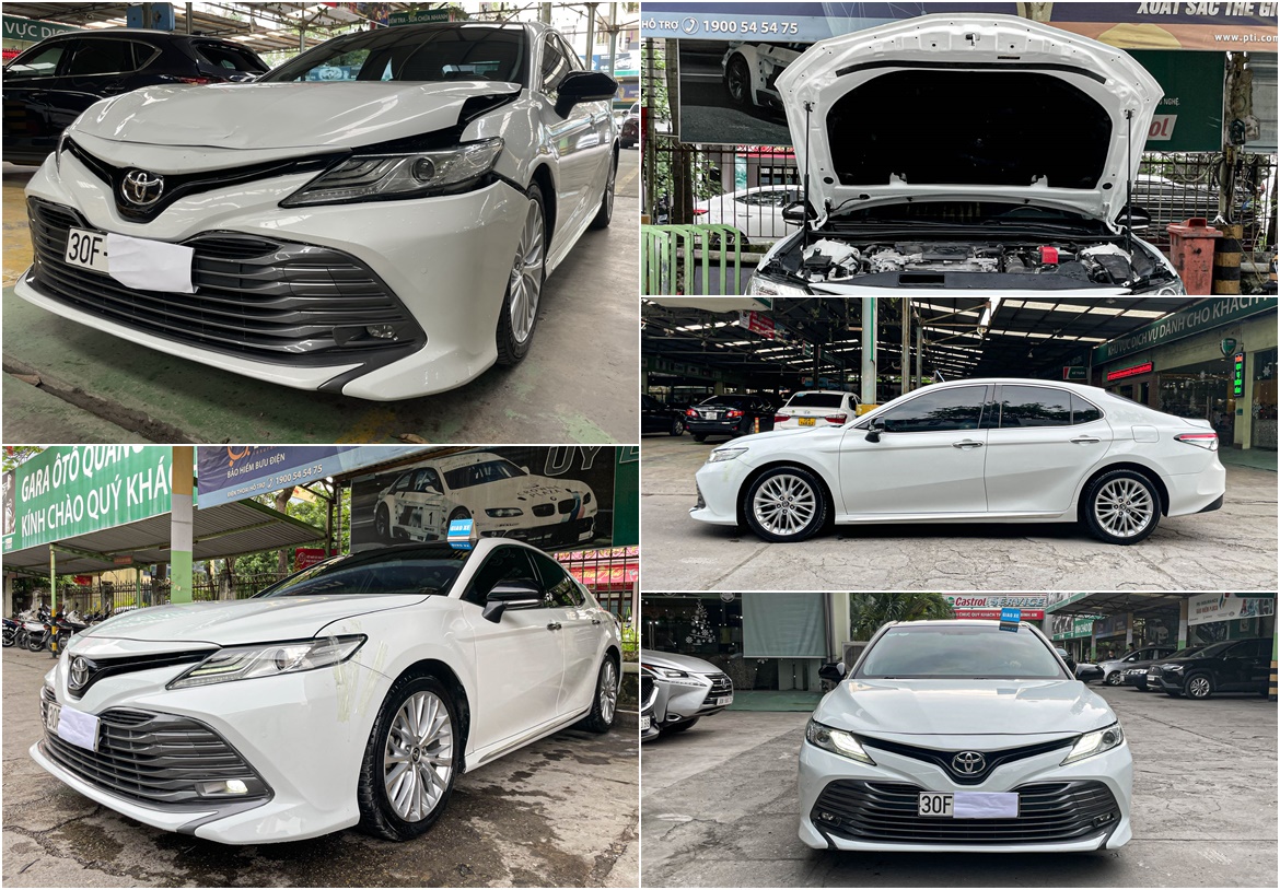 SỬA VẾT MÓP XE TOYOTA CAMRY 2019 BỊ TAI NẠN PHẦN ĐẦU