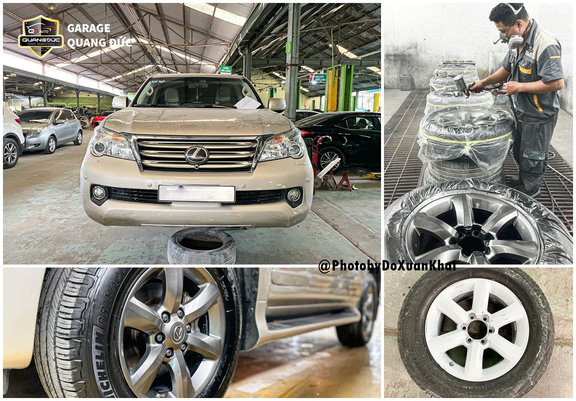 SƠN LAZANG Ô TÔ LEXUS GX460 MÀU TITAN ÁNH THÉP SANG - XỊN - NHANH CHÓNG