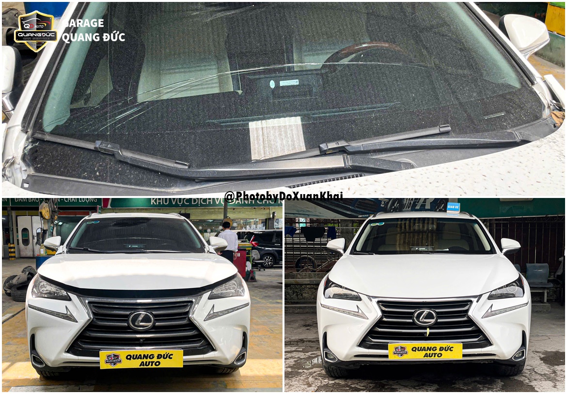 PHỤC HỒI CAPO, THAY KÍNH CHẮN GIÓ LEXUS NX200t NHANH CHÓNG - CHẤT LƯỢNG