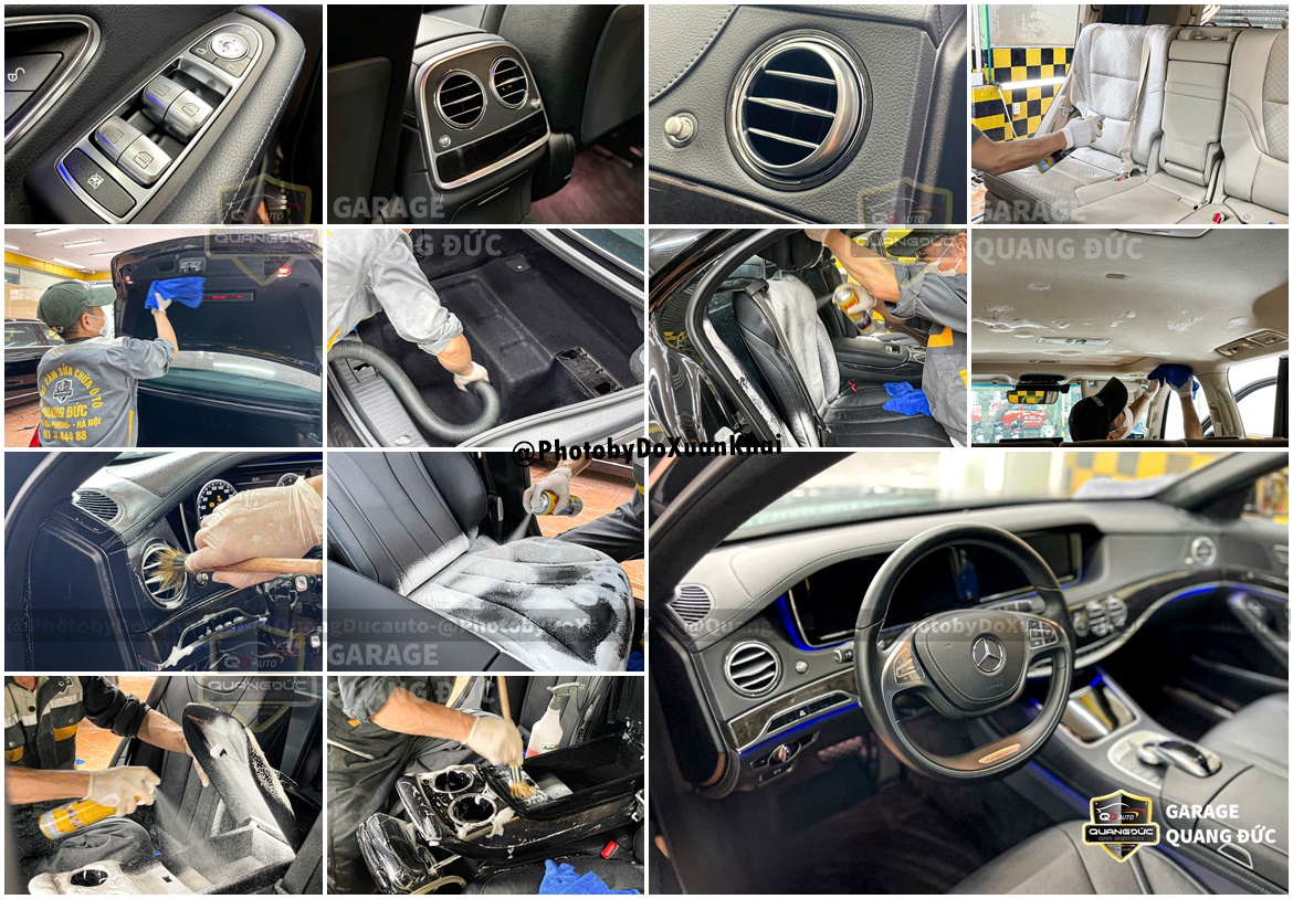 DỌN NỘI THẤT Ô TÔ THEO QUY TRÌNH CHUYÊN NGHIỆP TẠI QUANG ĐỨC AUTO