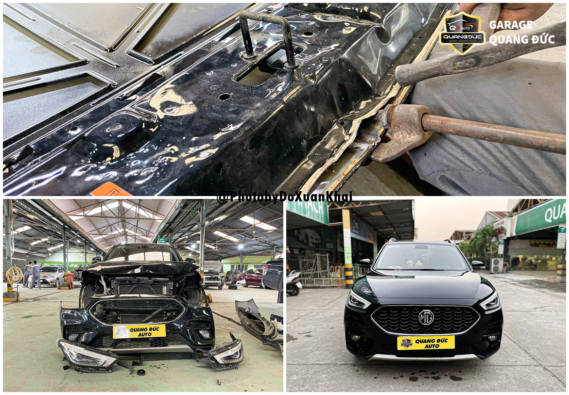 PHỤC HỒI TAI NẠN XE MG ZS 2021 VA CHẠM PHẦN HỎNG PHẦN ĐẦU