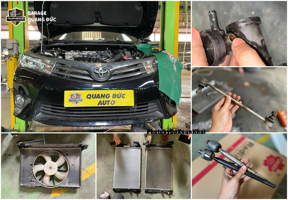 RÒ RỈ NƯỚC LÀM MÁT, GẦM KÊU TRÊN TOYOTA COROLLA ALTIS ĐƯỢC XỬ LÝ NHƯ THẾ NÀO?