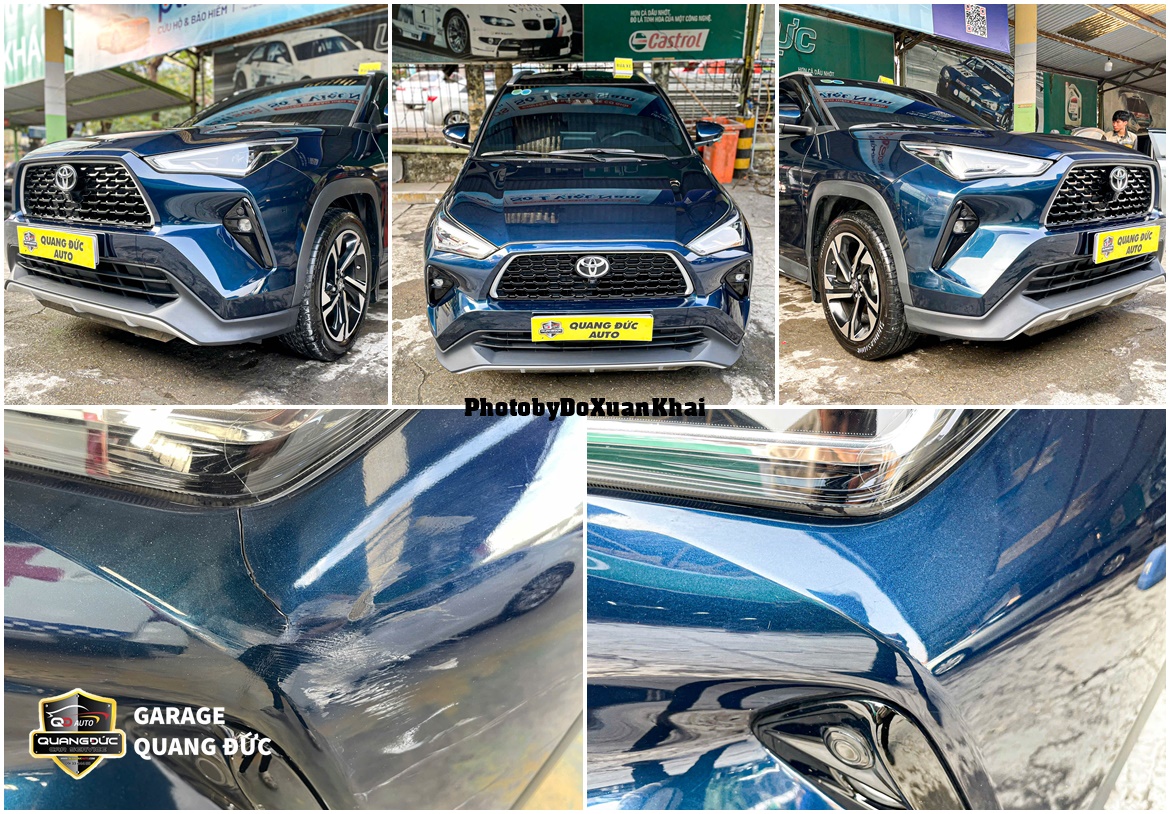PHỤC HỒI TOYOTA YARIS CROSS RÁCH CẢN TRƯỚC LẤY NGAY!