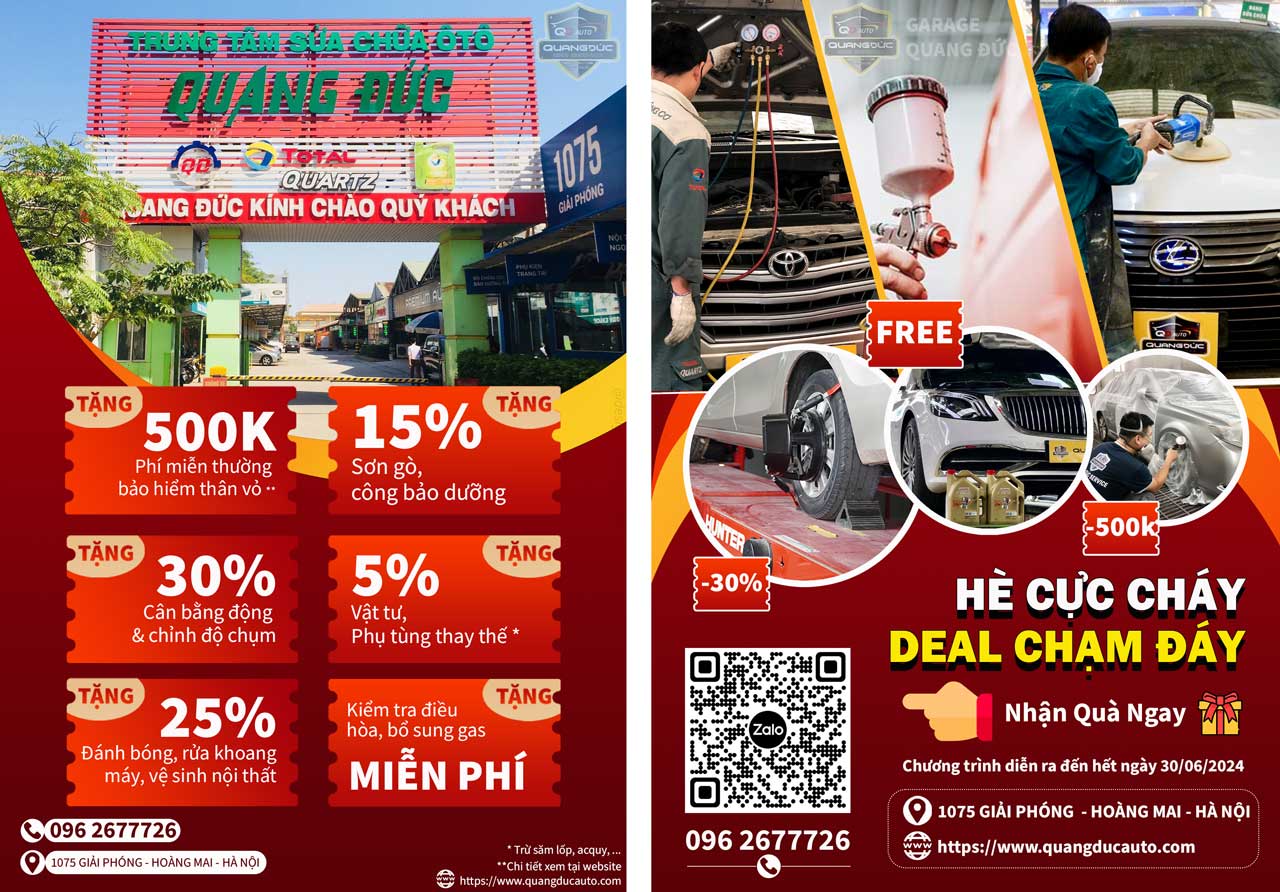 CHƯƠNG TRÌNH TẶNG VOUCHER KHUYẾN MÃI “HÈ CỰC CHÁY - DEAL CHẠM ĐÁY” DUY NHẤT CHỈ CÓ TẠI QUANG ĐỨC AUTO