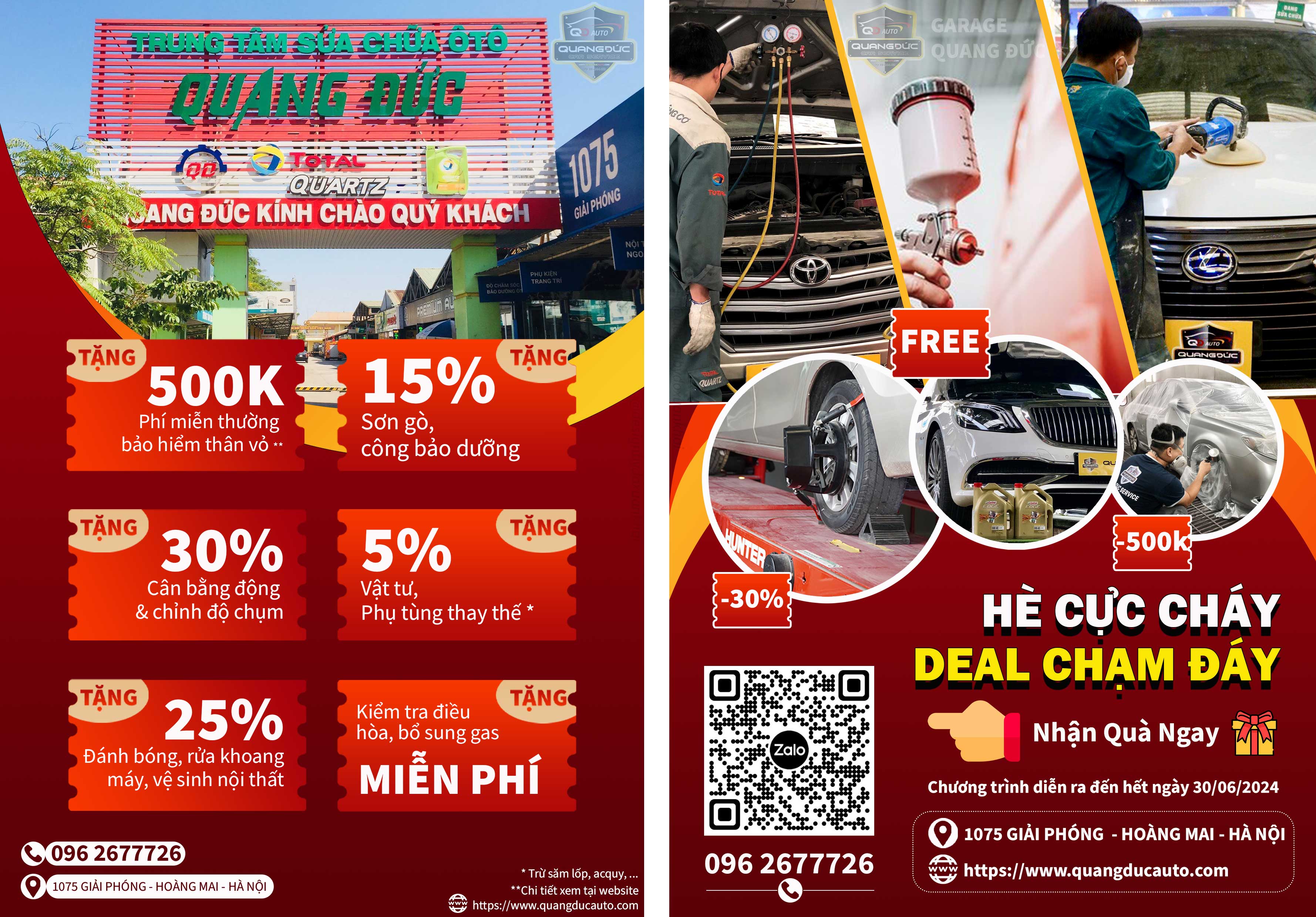 CHƯƠNG TRÌNH TẶNG VOUCHER KHUYẾN MÃI “HÈ CỰC CHÁY - DEAL CHẠM ĐÁY” DUY NHẤT CHỈ CÓ TẠI QUANG ĐỨC AUTO