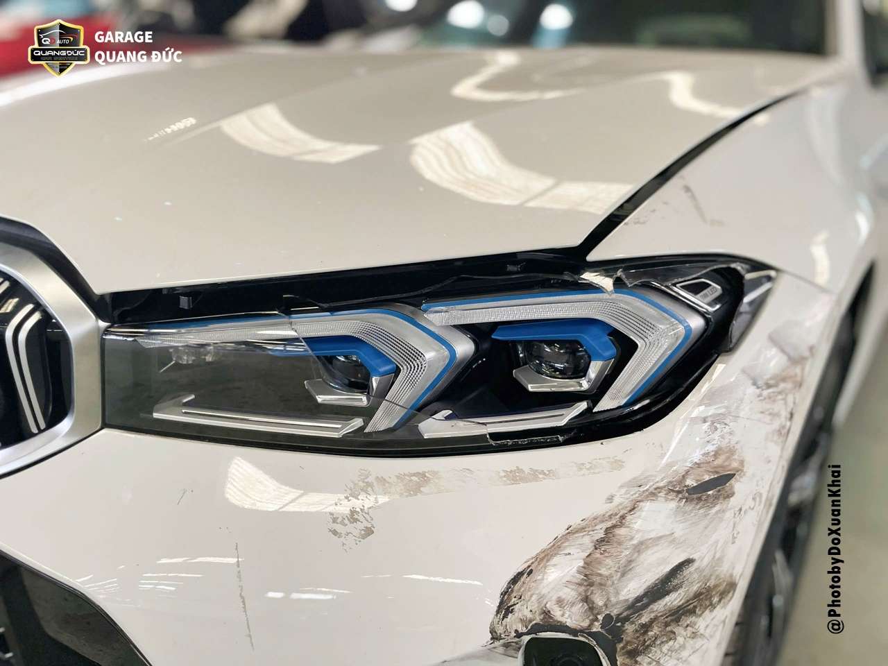 THAY ĐÈN - SƠN CẢN TRƯỚC BMW330i PHỤC HỒI VẺ ĐẸP SANG TRỌNG HIỆN ĐẠI