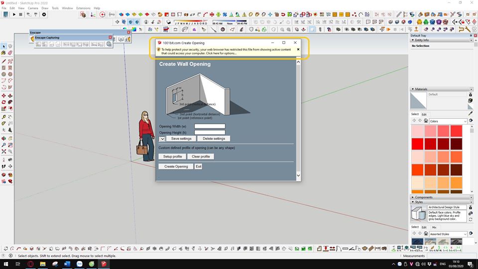 Fix lỗi cài enscape là các plugin khác không sài được.