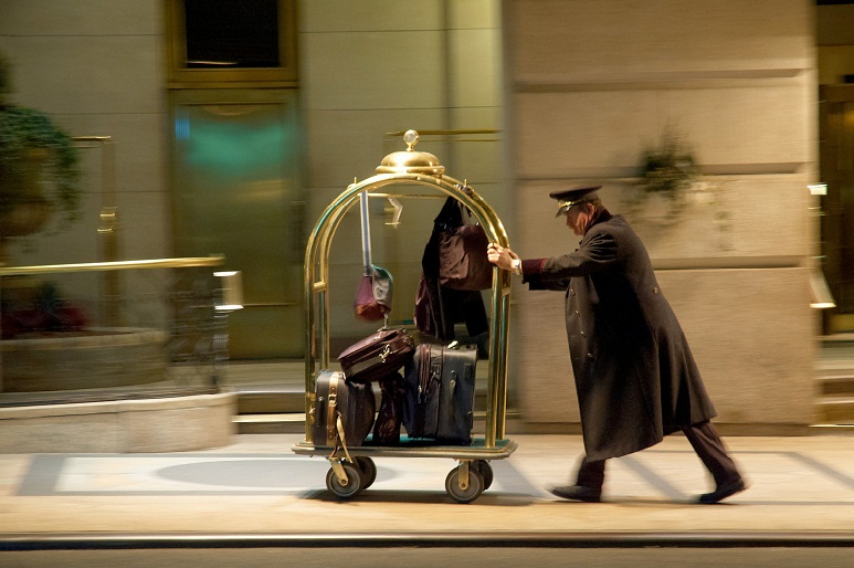 Bán xe đẩy hành lý bằng Inox cho khách sạn- SAO THÁI BÌNH