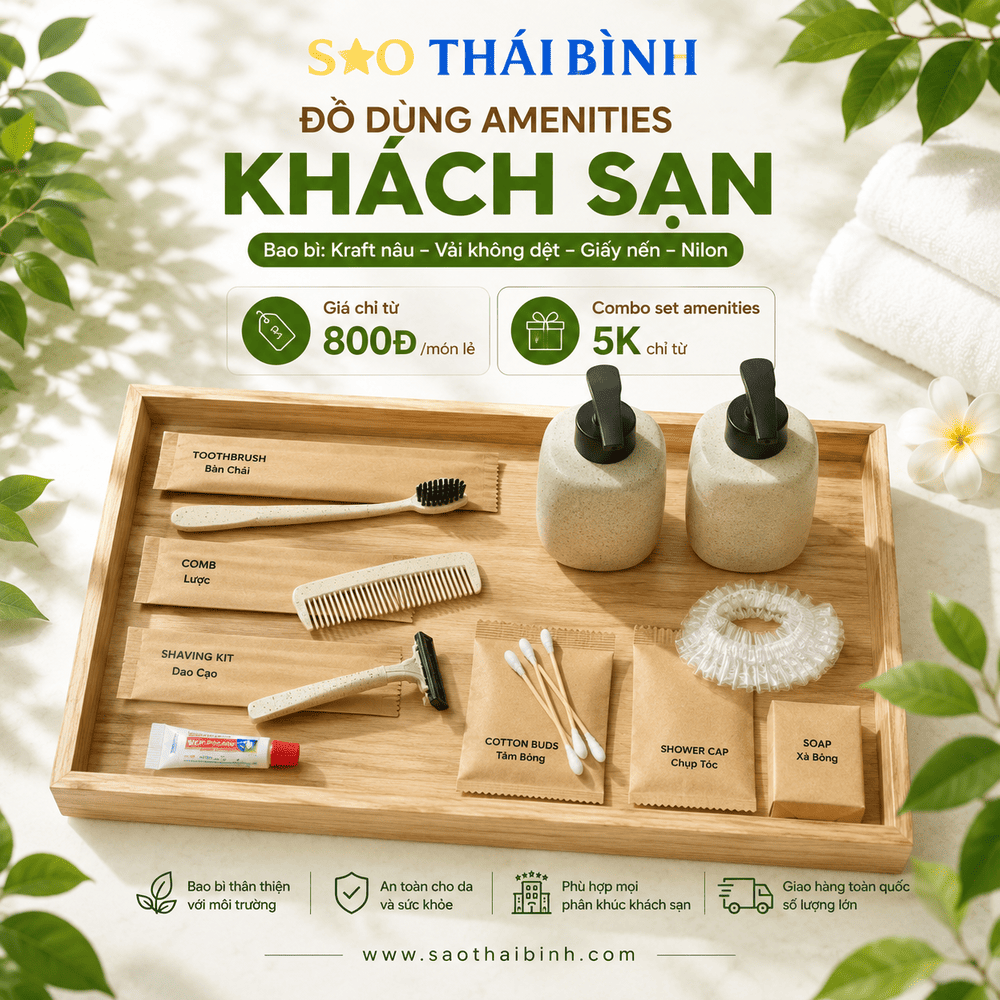 Cung cấp đồ dùng khách sạn giá tốt – Nhà cung cấp Sao Thái Bình