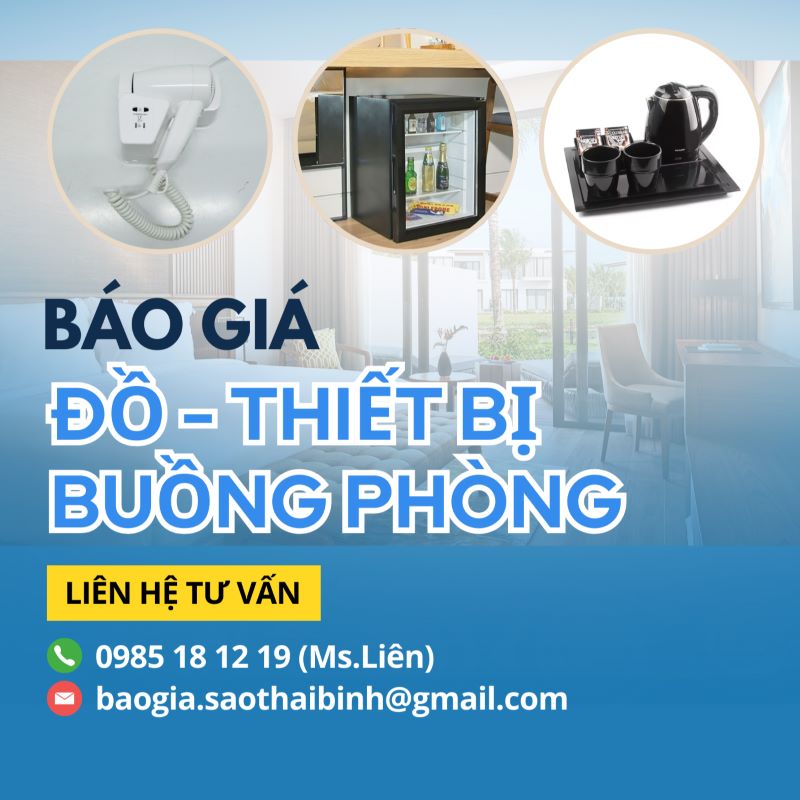 Báo Giá Đồ Dùng Khách Sạn - Đồ Dùng, Thiết Bị Buồng Phòng
