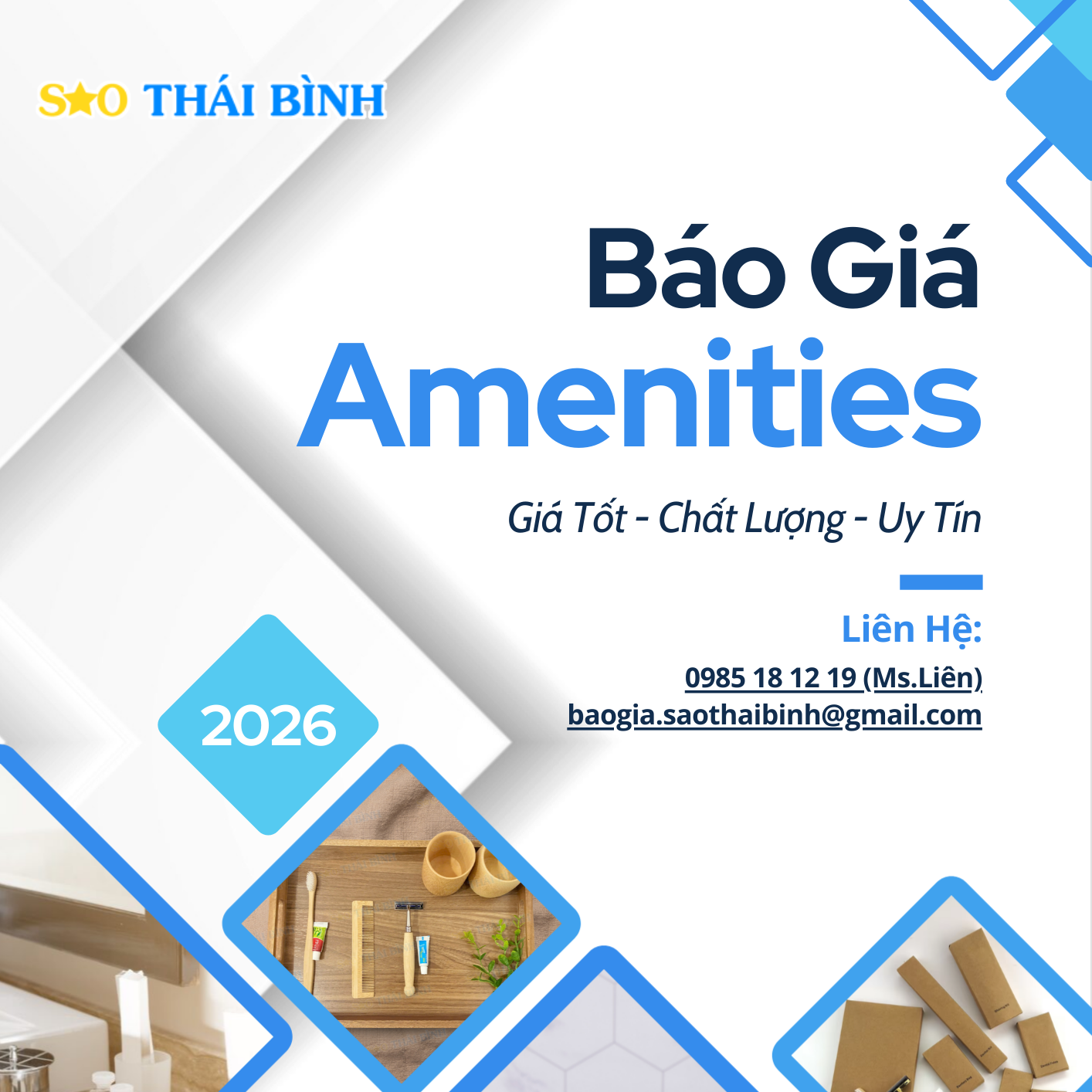 Báo giá đồ dùng khách sạn - Báo giá Amenities cập nhật 2026