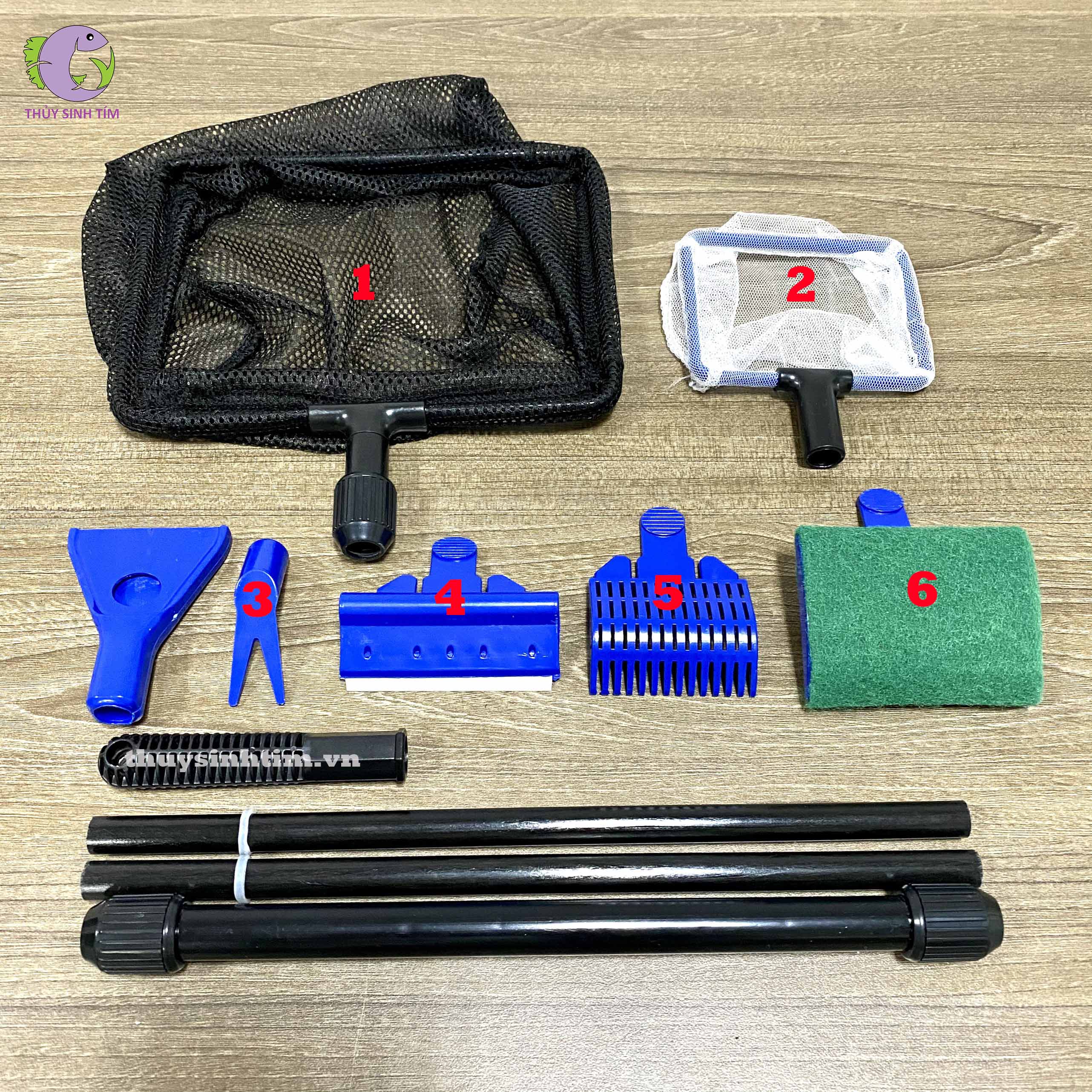 Bộ Dụng Cụ Vệ Sinh Bể 6 IN 1 - 2