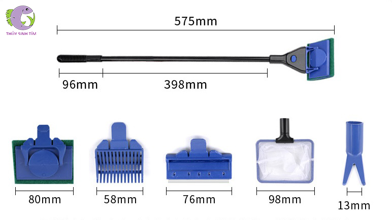 bộ dụng cụ vệ sinh bể 5 in 1 - 3