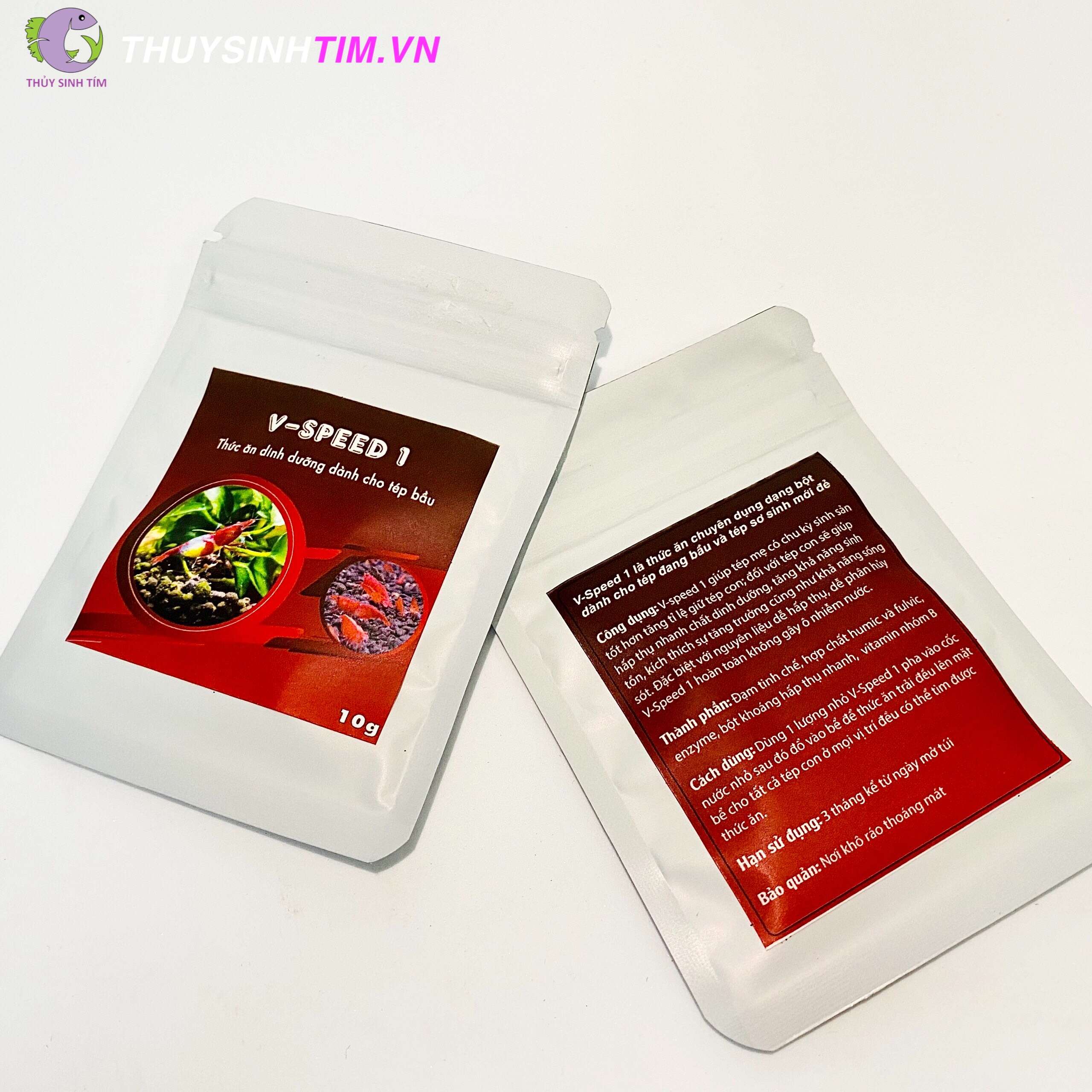 Thức ăn bột cho tép bầu V-Speed 1.1