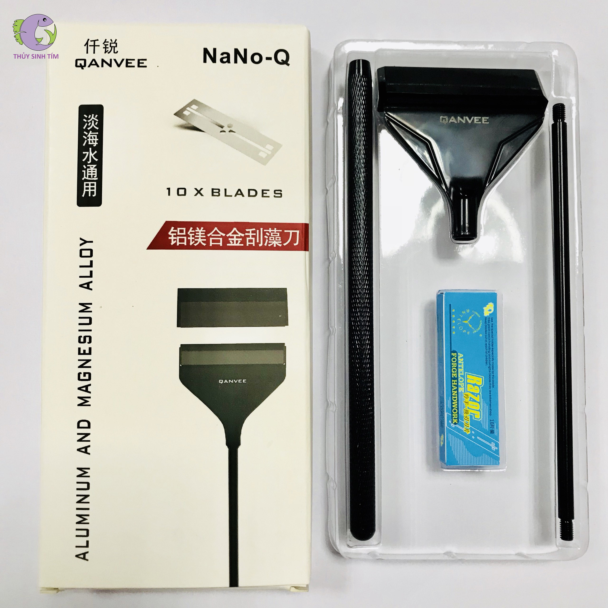 dao cạo rêu inox qanvee nano q - 1