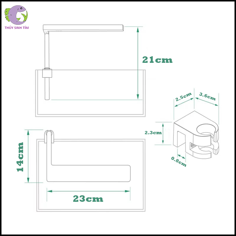 Đèn LED Thủy Sinh ONF Flat Nano - 4