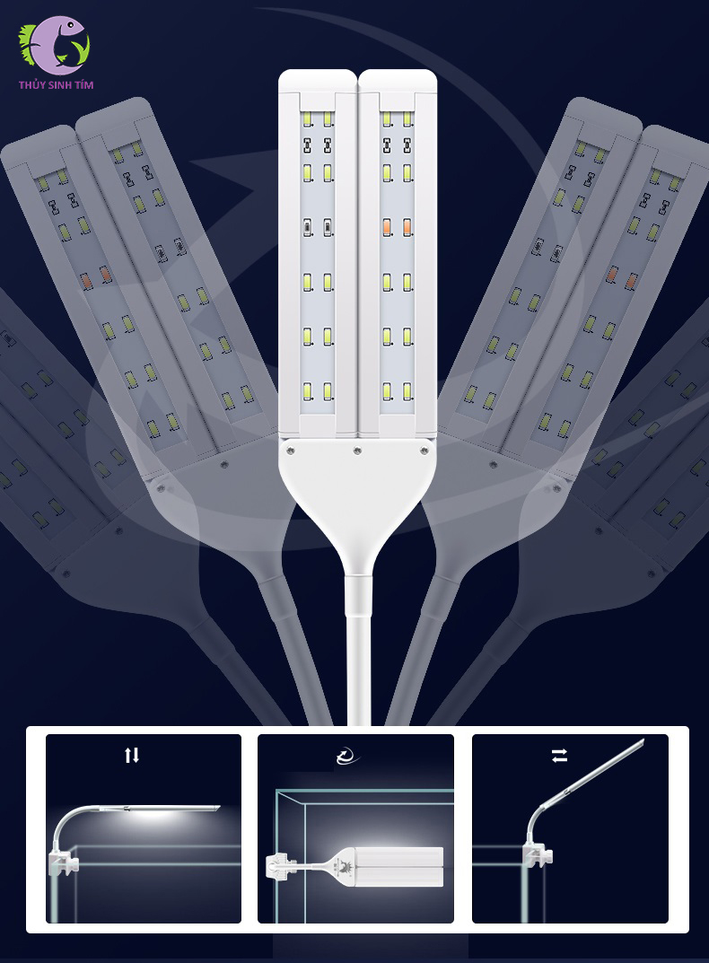 đèn thủy sinh zy-f4 - 5