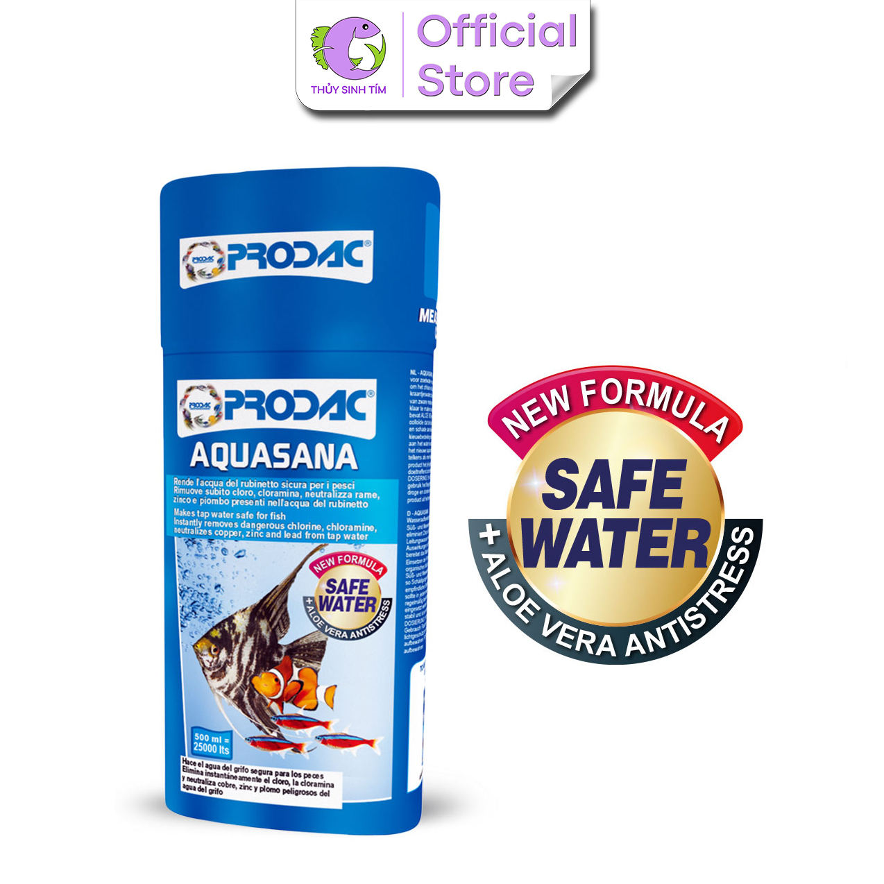 Aquasana PRODAC - Khử Độc Nước, Giảm Stress Cho Cá - 1