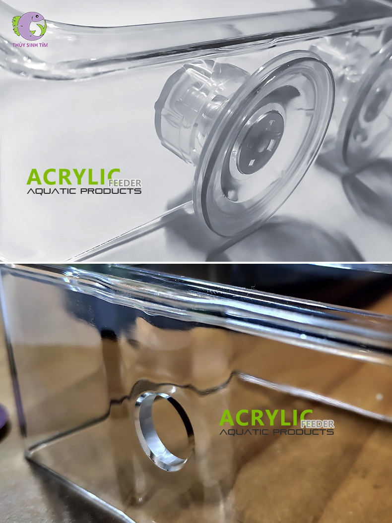 khay giữ thức ăn nổi cho cá Acrylic Feeder - 5
