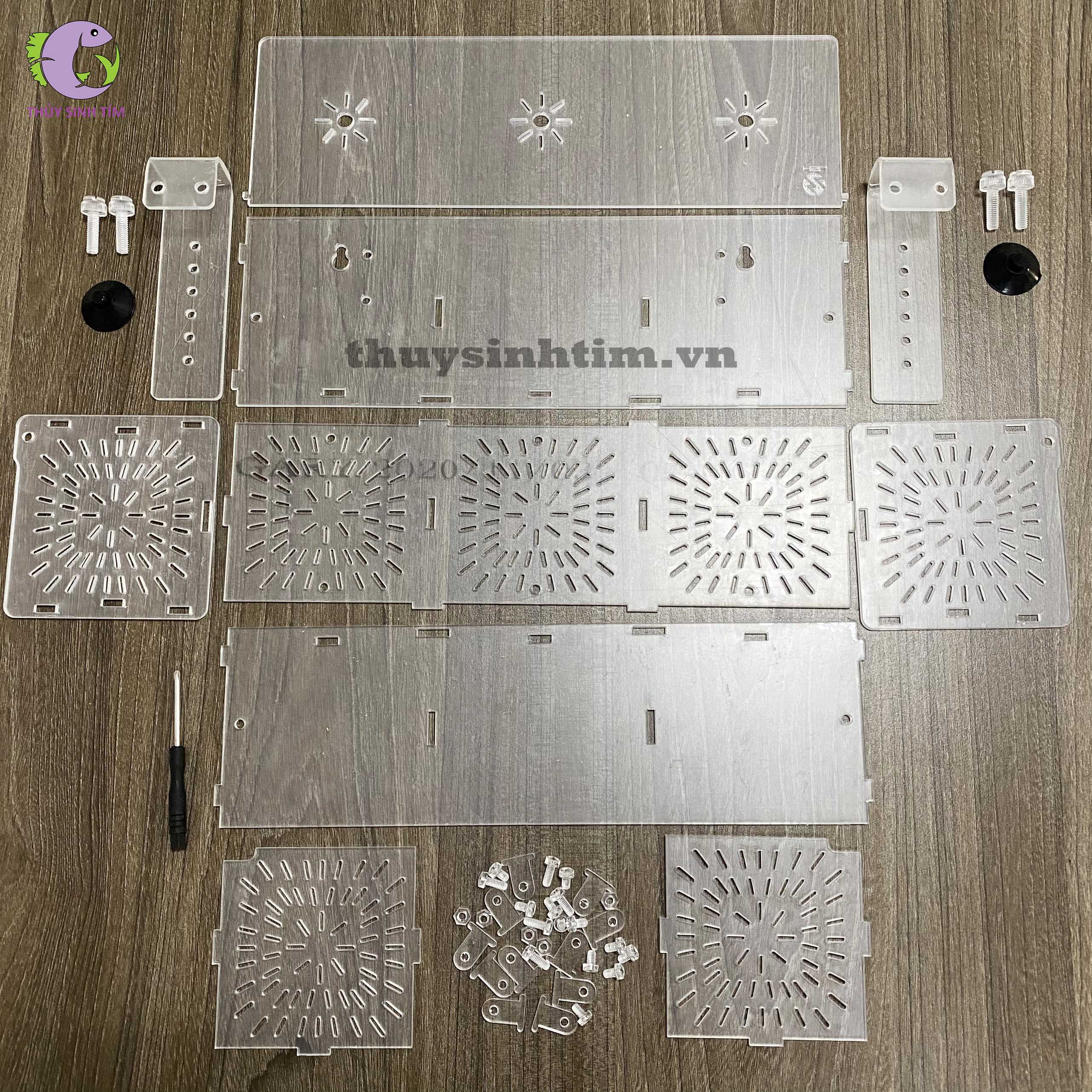 lồng dưỡng cá tép acrylic siêu trong - 3