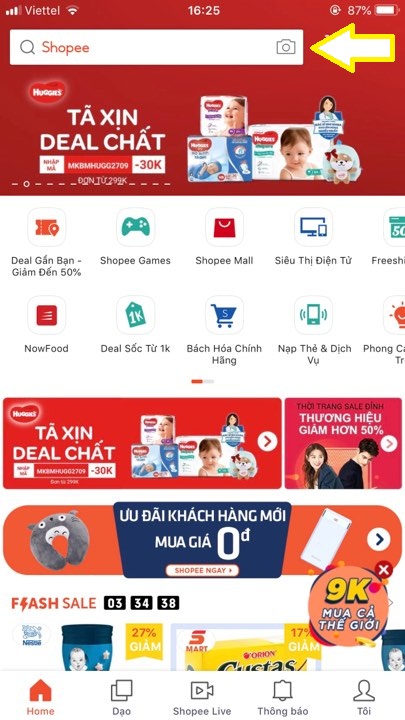 mua hàng miễn phí vận chuyển trên shopee