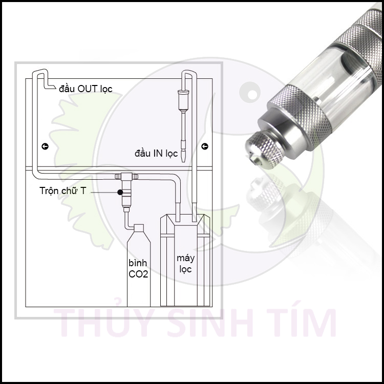 Trộn CO2 Chữ T Mufan - 5