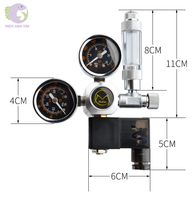 Van Điện Tinh Chỉnh CO2 Mufan | Thủy Sinh Tím