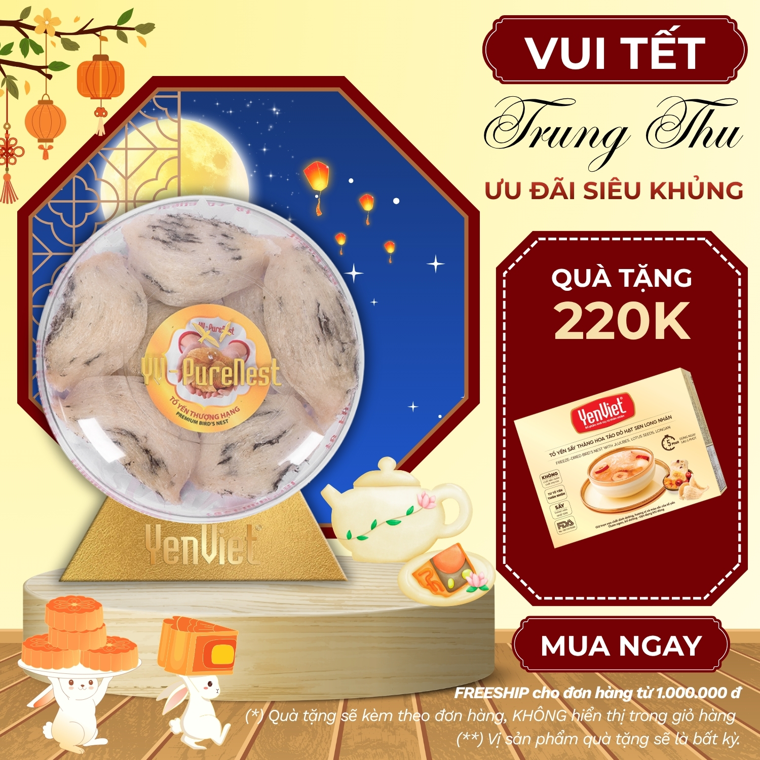 Bạch Nguyên Yến (Tổ Yến Thô Thượng Hạng) 50gr
