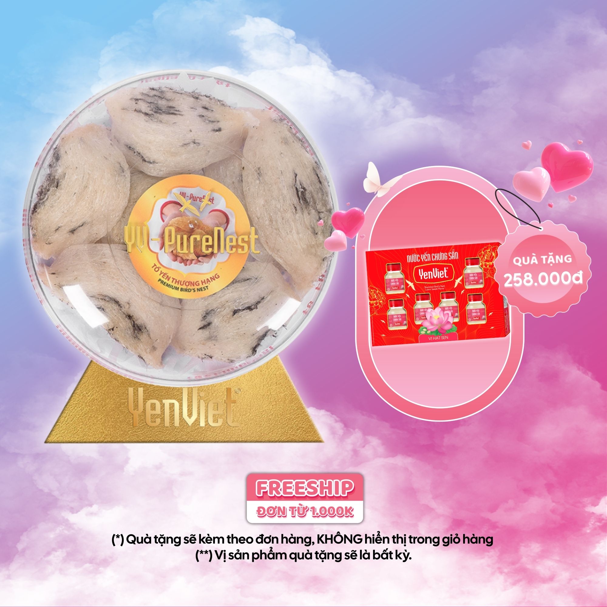 Bạch Nguyên Yến (Tổ Yến Thô Thượng Hạng) 50gr