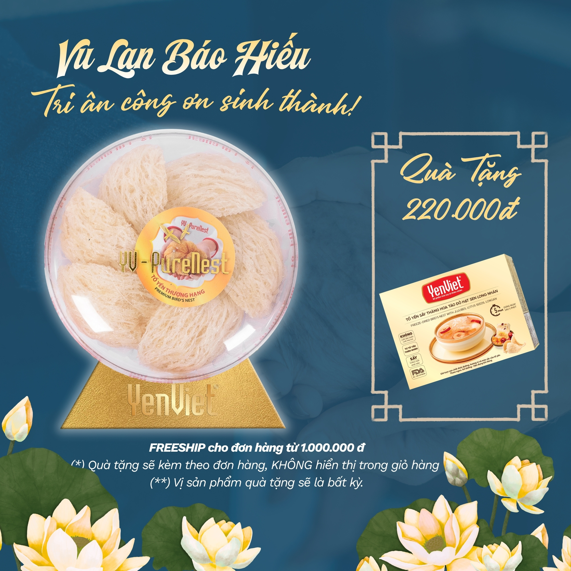 Bạch Thanh Yến (Tổ Yến Tinh Chế Thượng Hạng) 50gr
