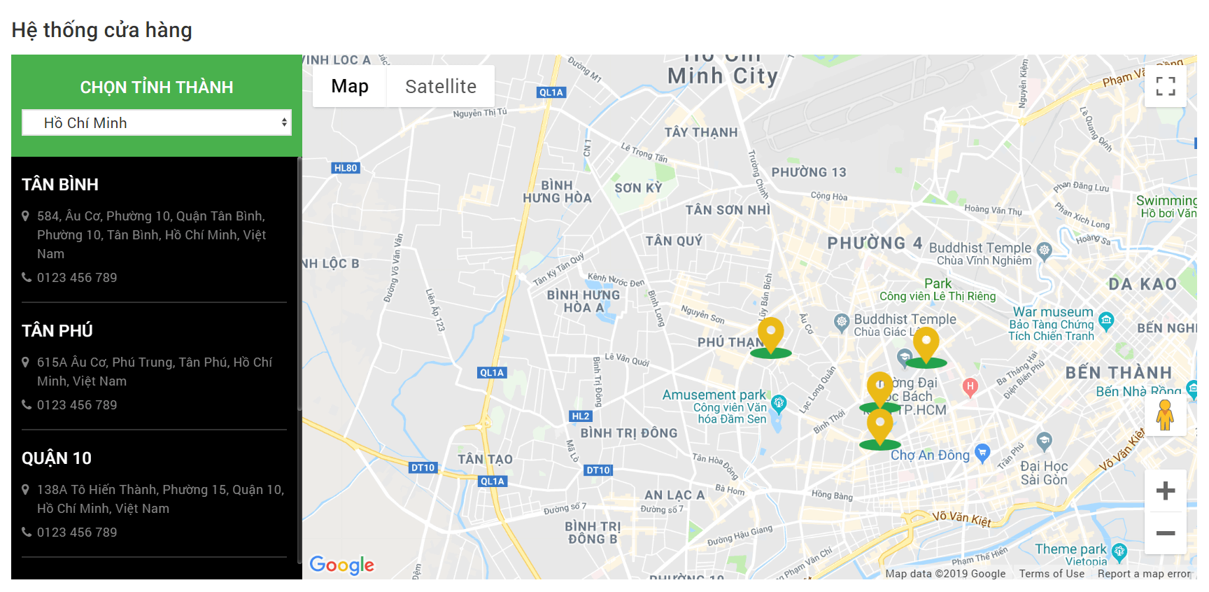 Bản đồ Ant Green