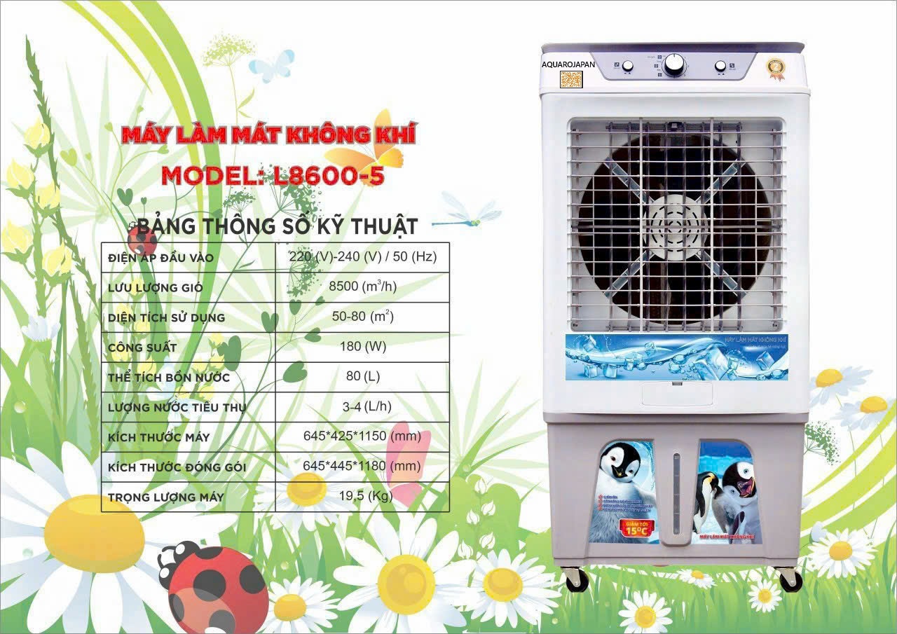 QUẠT ĐIỀU HÒA AQUA ROJAPAN LS 2026