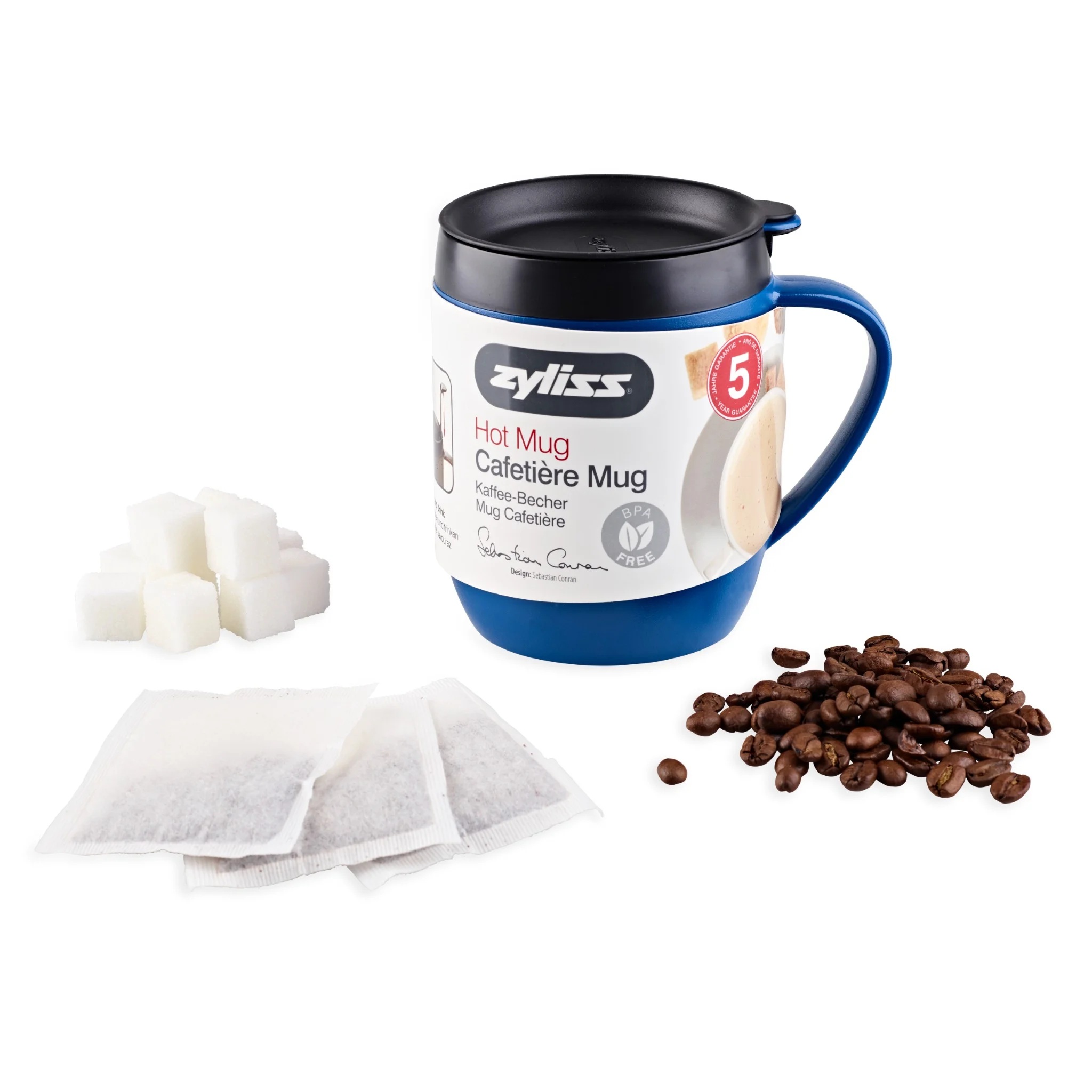 Ly cà phê đa dụng Zyliss Hot Mug (xanh)