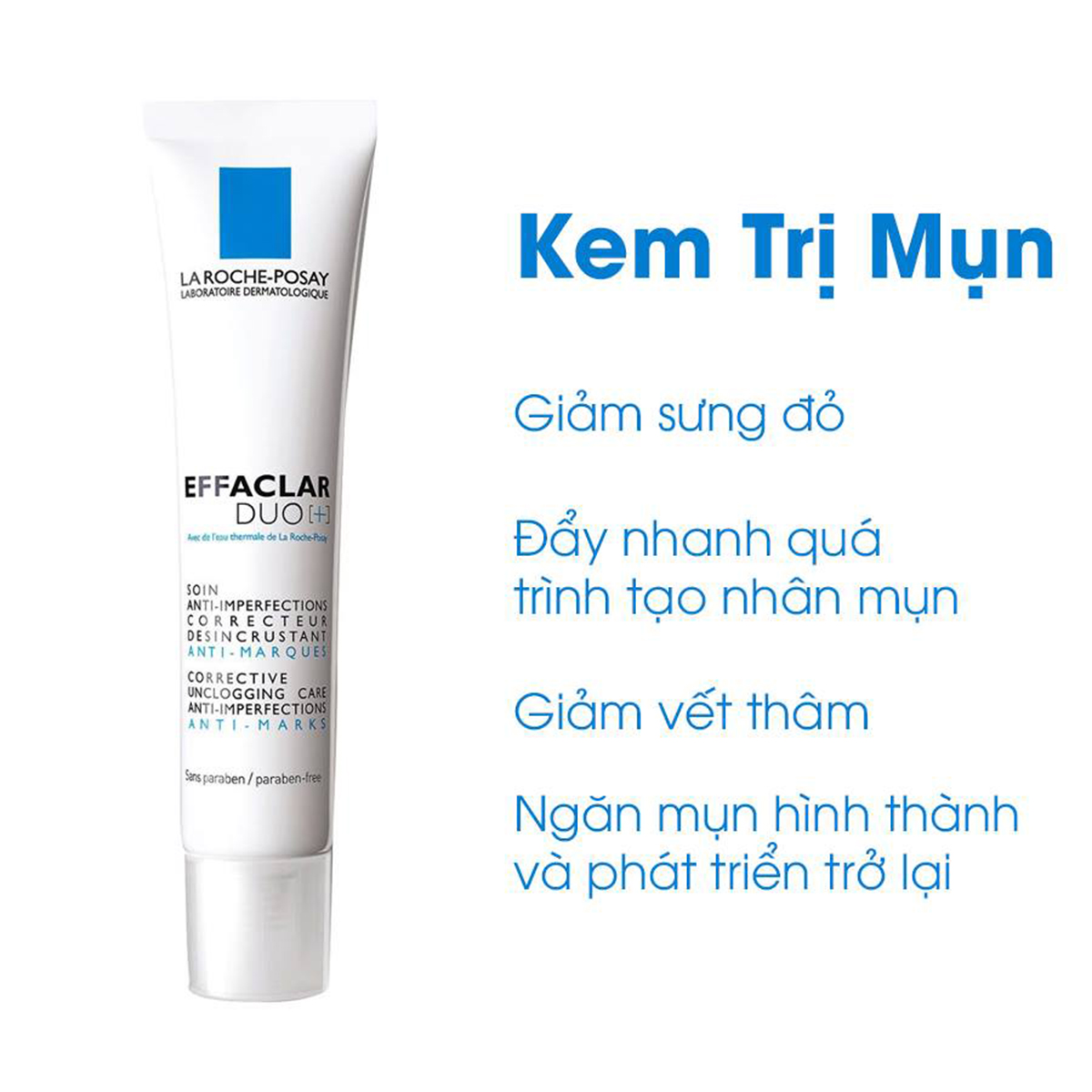 Review kem trị mụn La Roche-Posay Effaclar Dou - Pháp