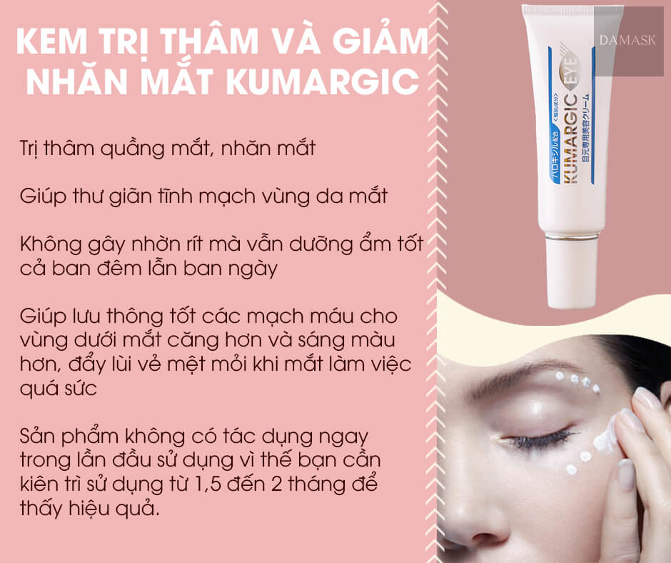 Review Kem Trị Thâm Giảm Nhăn Mắt Kumargic Eye