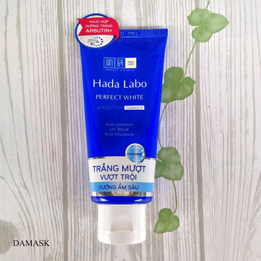 Kết quả hình ảnh cho sữa rửa mặt hada labo perfect white arbutin cleanser"