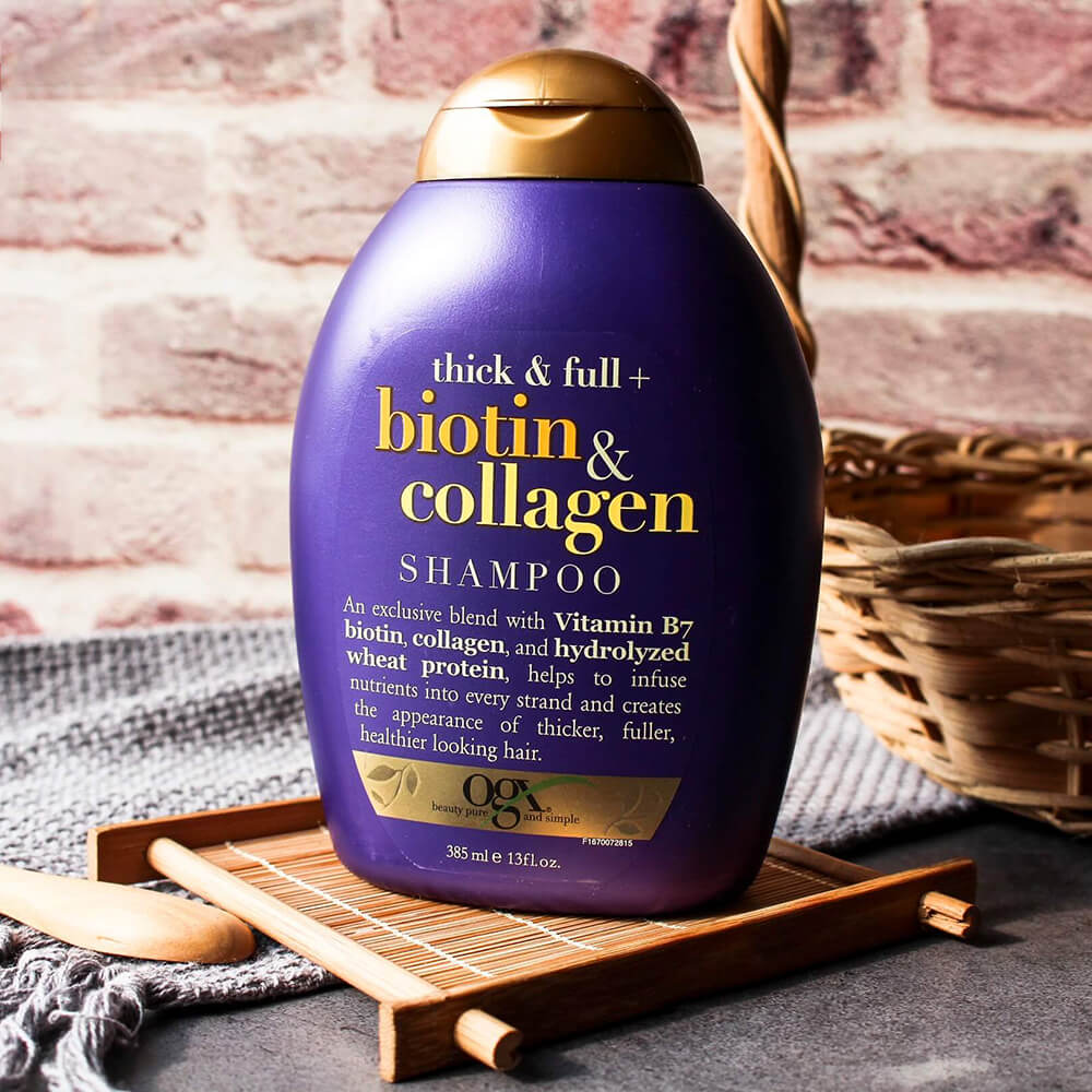 Dầu Gội Ogx Biotin & Collagen Shampoo 385ml Damask - Mỹ Phẩm Chính Hãng