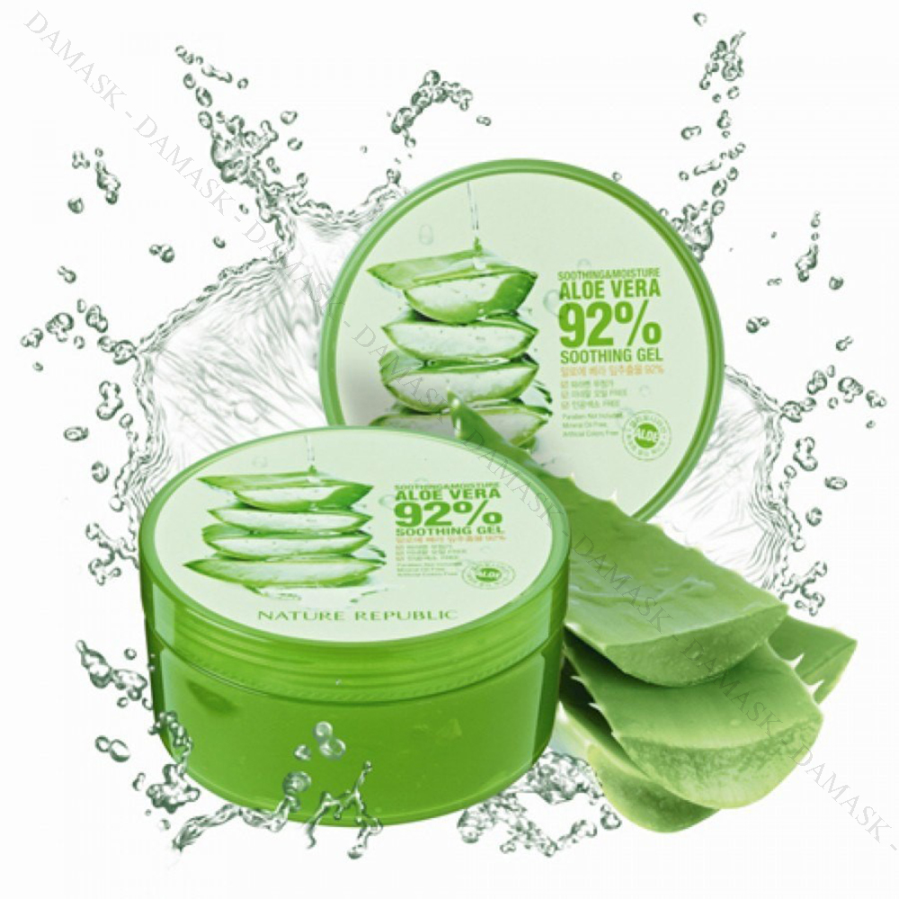 Gel dưỡng ẩm lô hội Soothing và Moisture Aloe Vera 92% Damask - Mỹ Phẩm Chính Hãng Gel dưỡng ẩm lô hội Soothing và Moisture Aloe Vera 92% Damask - Mỹ Phẩm Chính Hãng