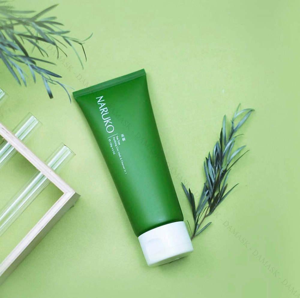 Sữa rửa mặt Đài Loan Naruko Tea Tree Purifying Clay Mask and Cleanser in 1  Damask - Mỹ Phẩm Chính Hãng