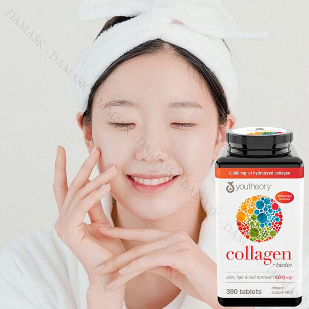 Viên uống Youtheory Collagen + Biotin của Mỹ Damask - Mỹ Phẩm Chính Hãng